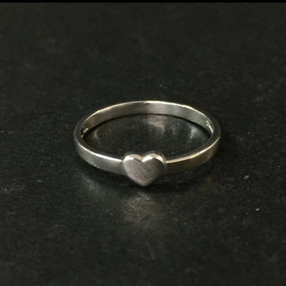 TIFFANY&CO. Silver 925 Crown of Heart Ring ISO sz:50